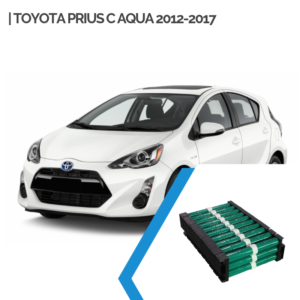 EnnoCar Ni-MH 144V 6.5Ah Cylindrical Hybrid Car Battery for Toyota Prius C Aqua 2012-2017